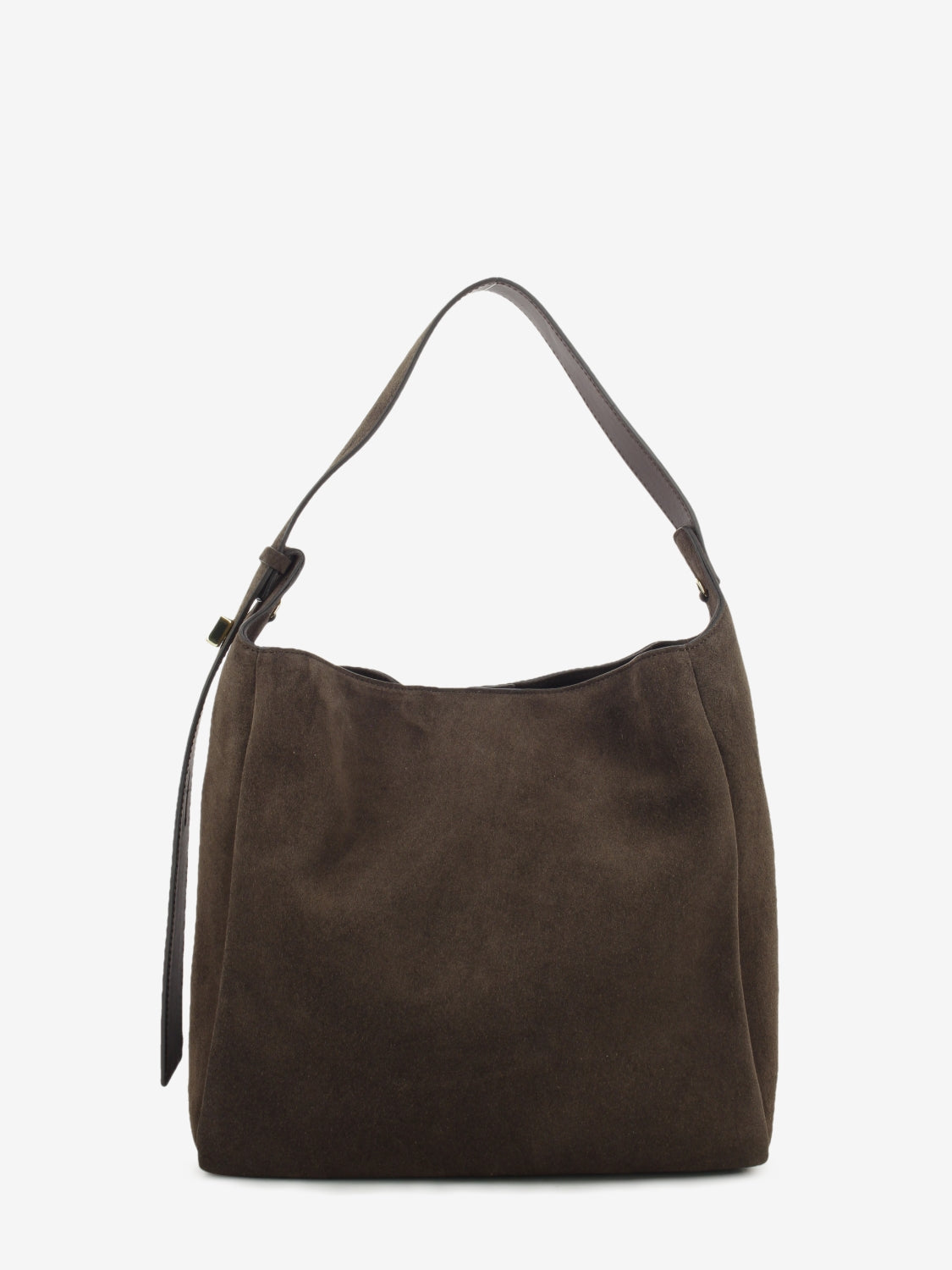 Chocolate suede bag