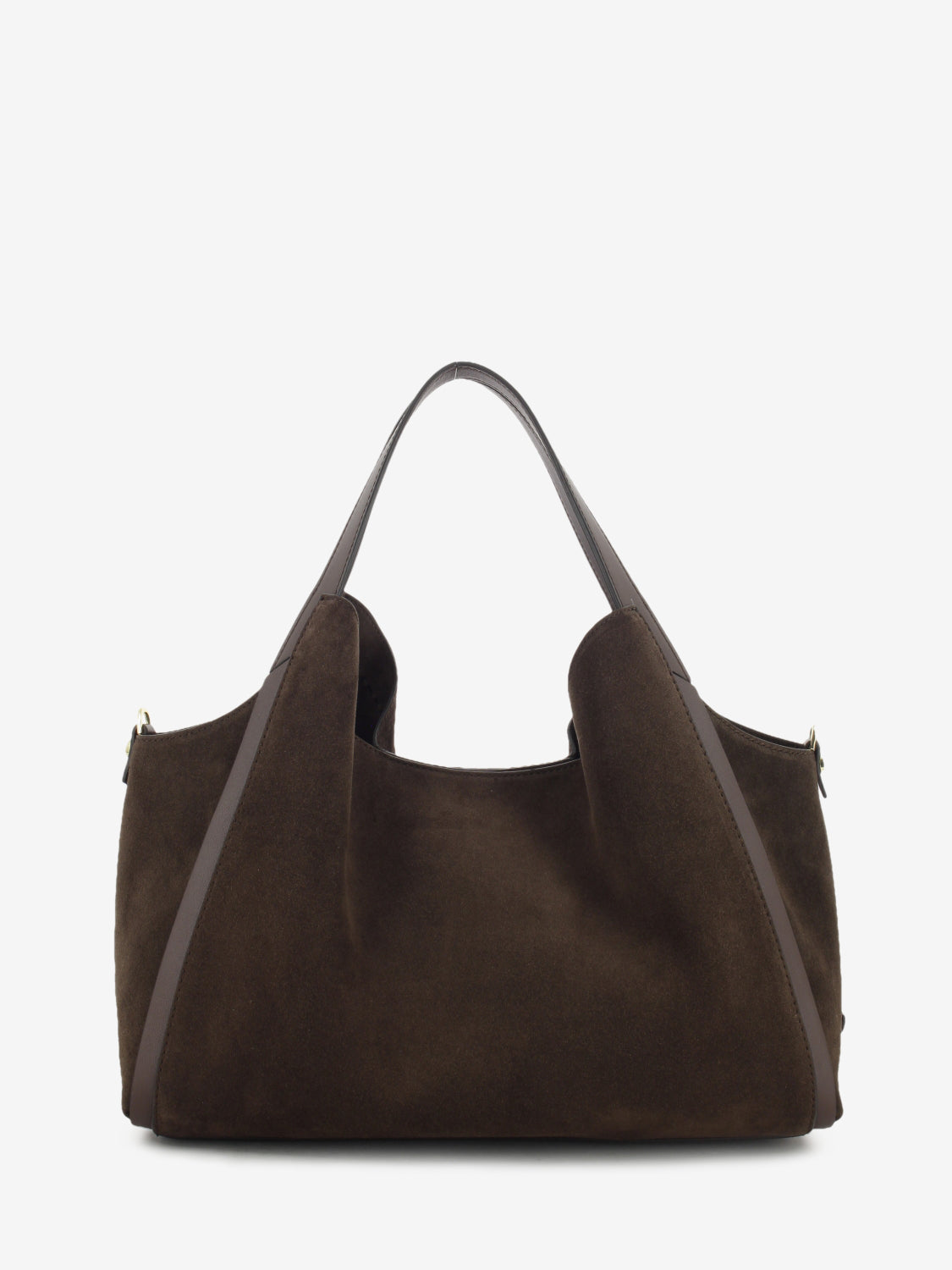 CHOCOLATE SUEDE LEATHER BAG 1.2788CA.SER.CIOCCOL