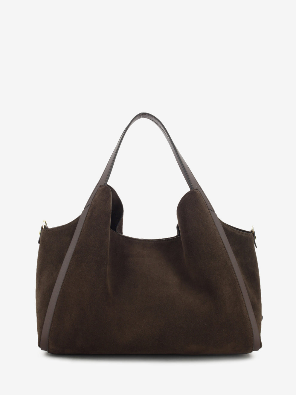 CHOCOLATE SUEDE LEATHER BAG 1.2788CA.SER.CIOCCOL