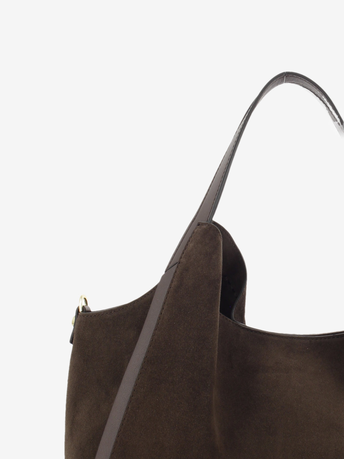CHOCOLATE SUEDE LEATHER BAG 1.2788CA.SER.CIOCCOL