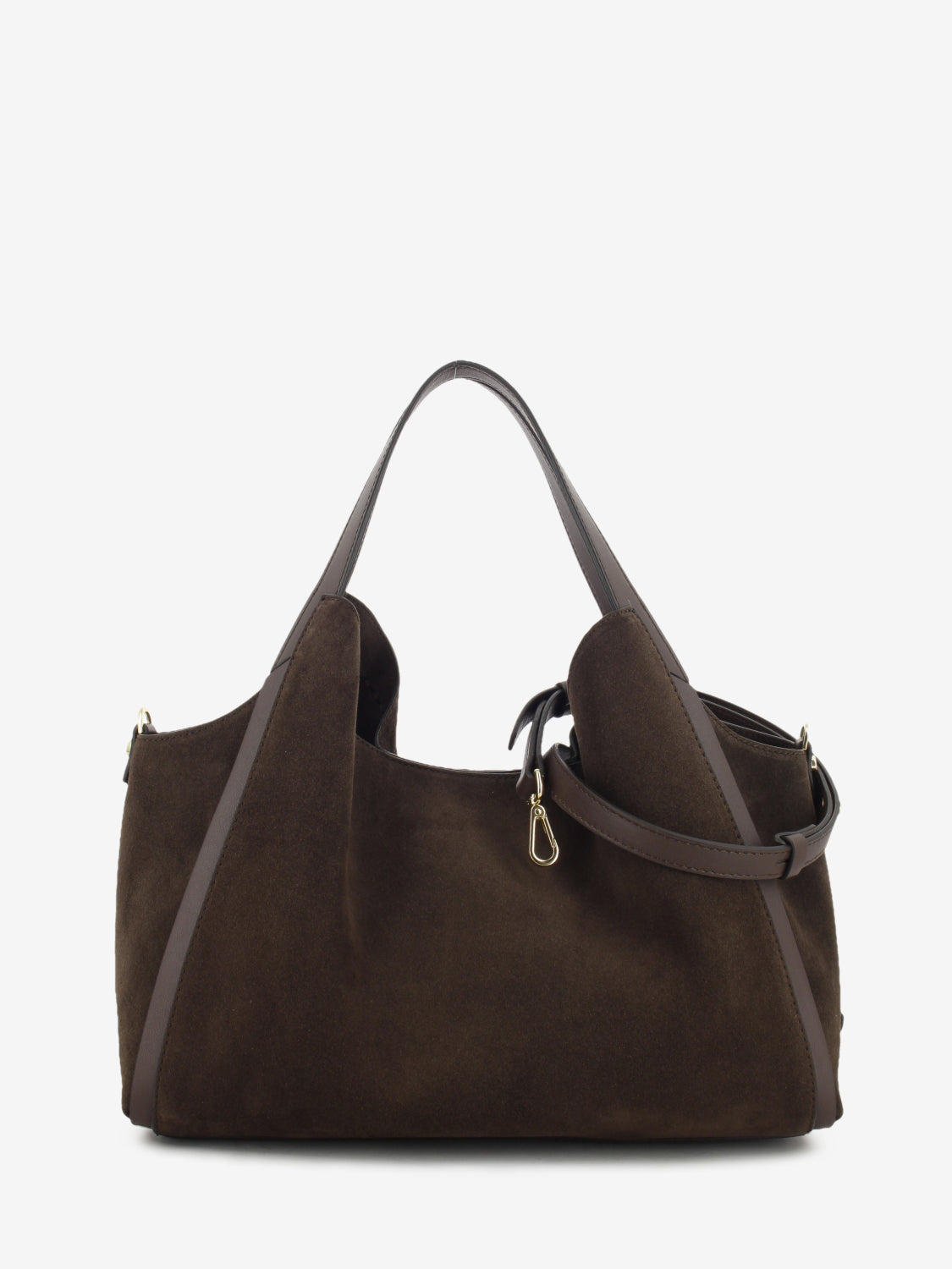 CHOCOLATE SUEDE LEATHER BAG 1.2788CA.SER.CIOCCOL