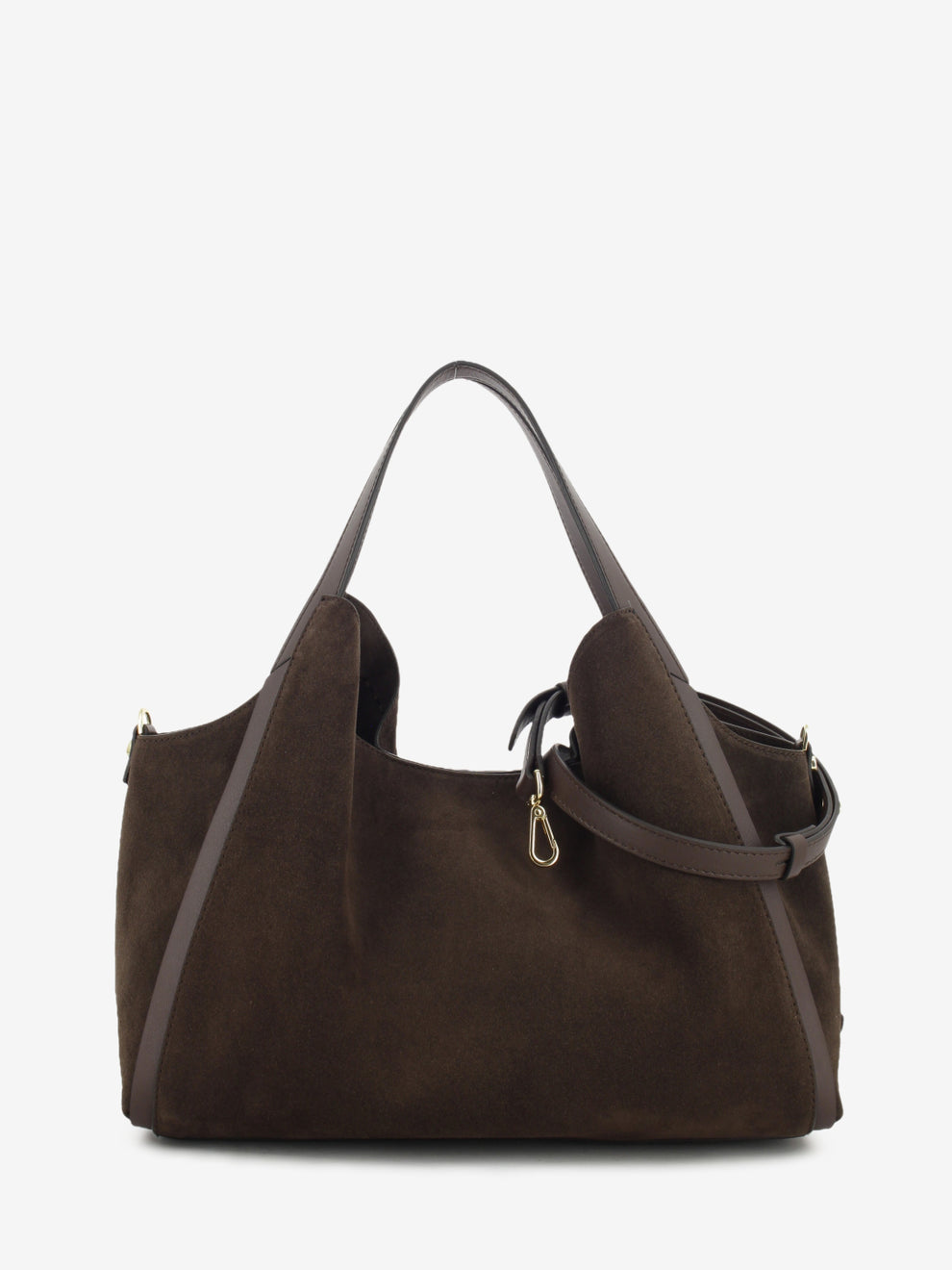 CHOCOLATE SUEDE LEATHER BAG 1.2788CA.SER.CIOCCOL