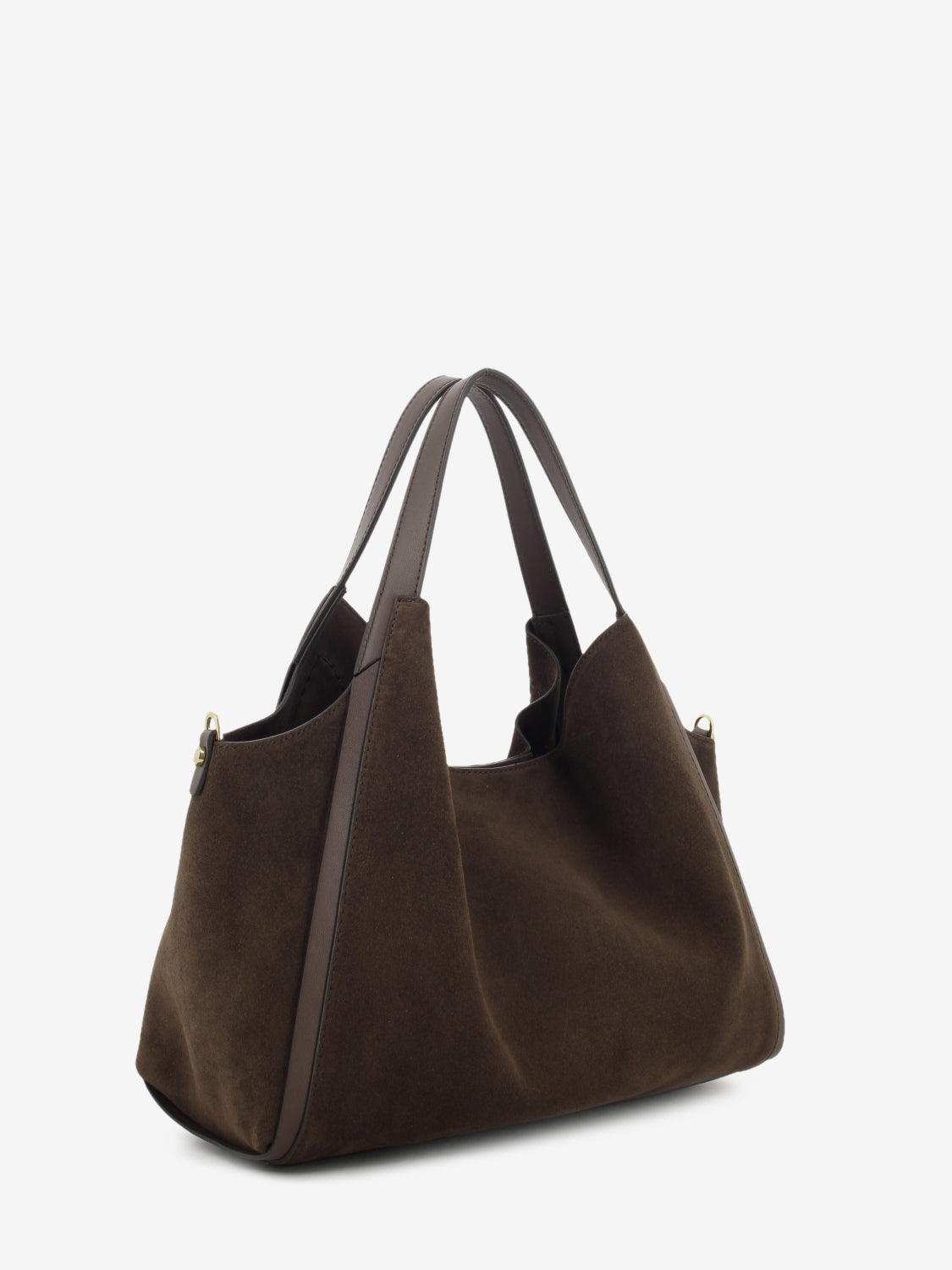 CHOCOLATE SUEDE LEATHER BAG 1.2788CA.SER.CIOCCOL