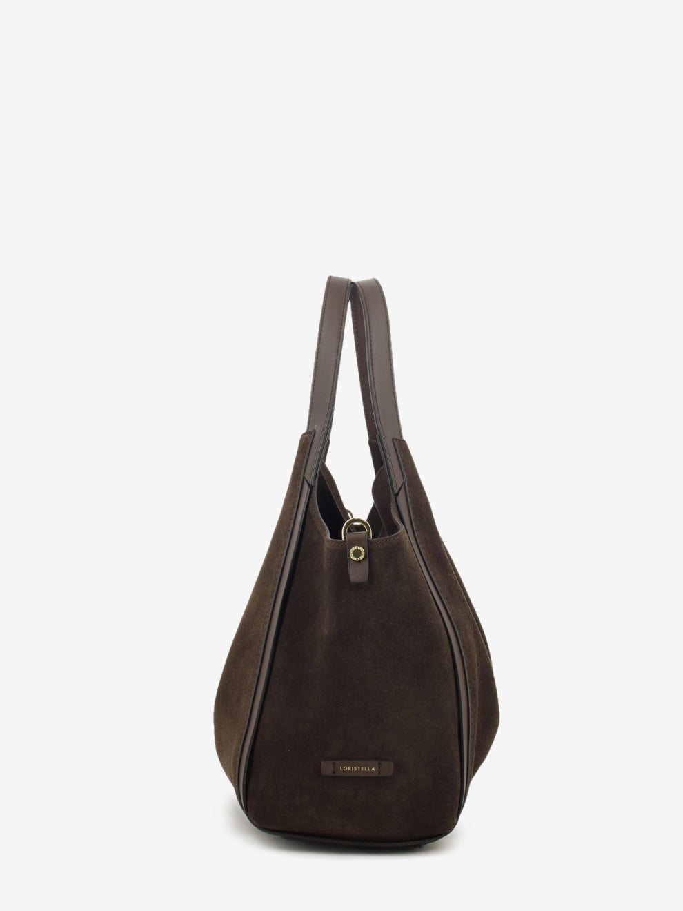 CHOCOLATE SUEDE LEATHER BAG 1.2788CA.SER.CIOCCOL