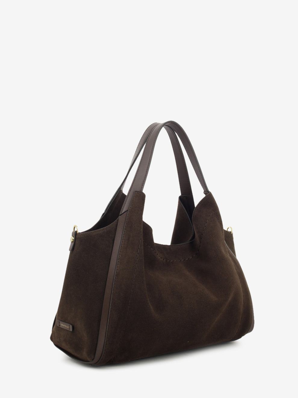 CHOCOLATE SUEDE LEATHER BAG 1.2788CA.SER.CIOCCOL
