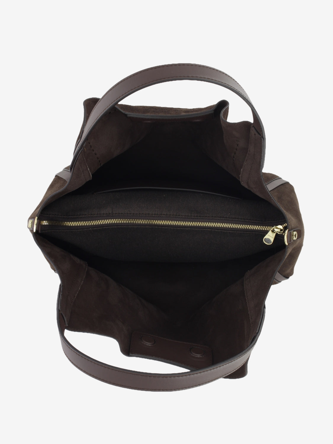 CHOCOLATE SUEDE LEATHER BAG 1.2788CA.SER.CIOCCOL