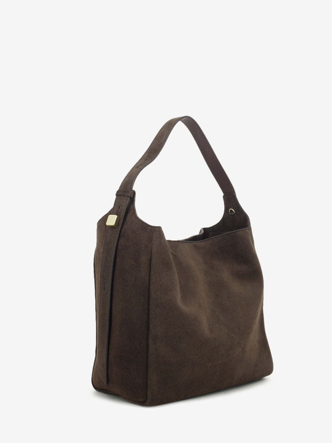 Chocolate suede bag