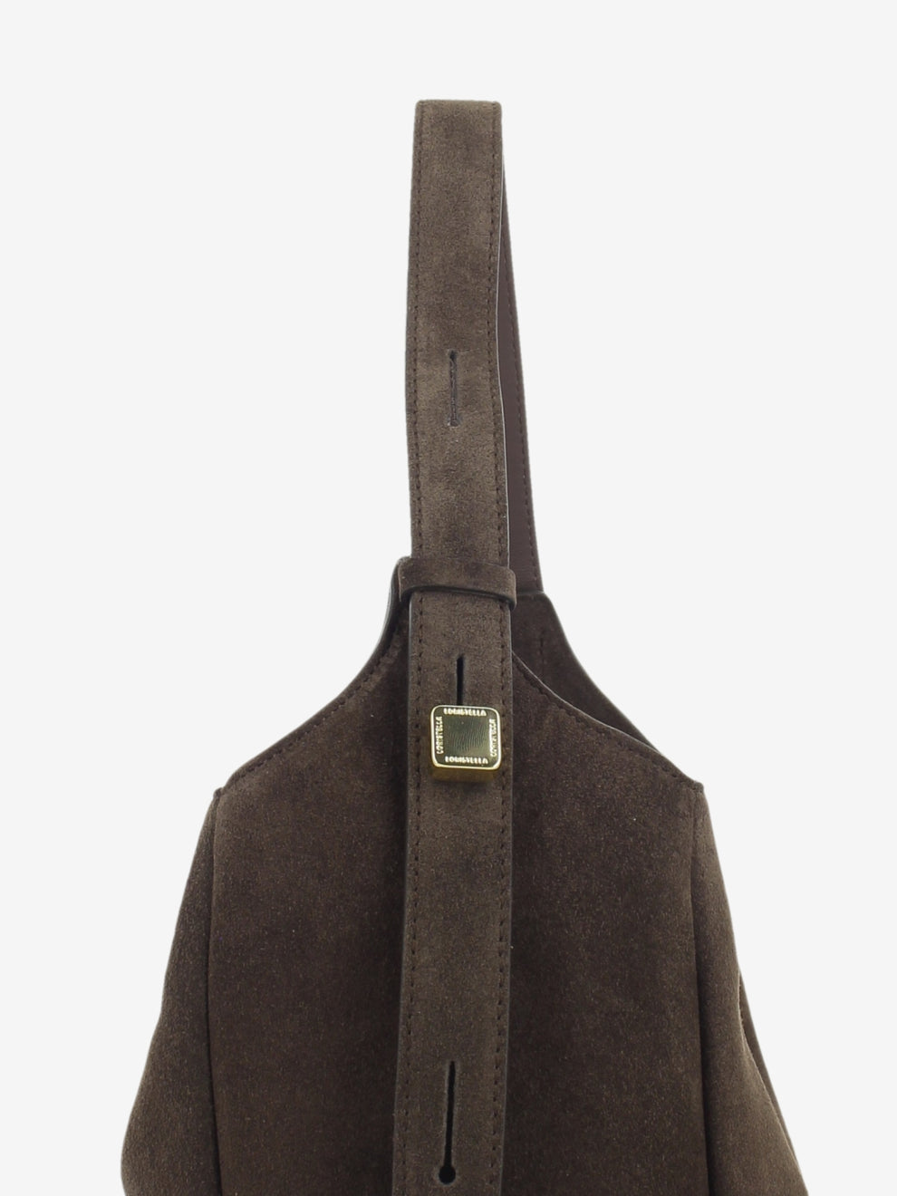 Chocolate suede bag