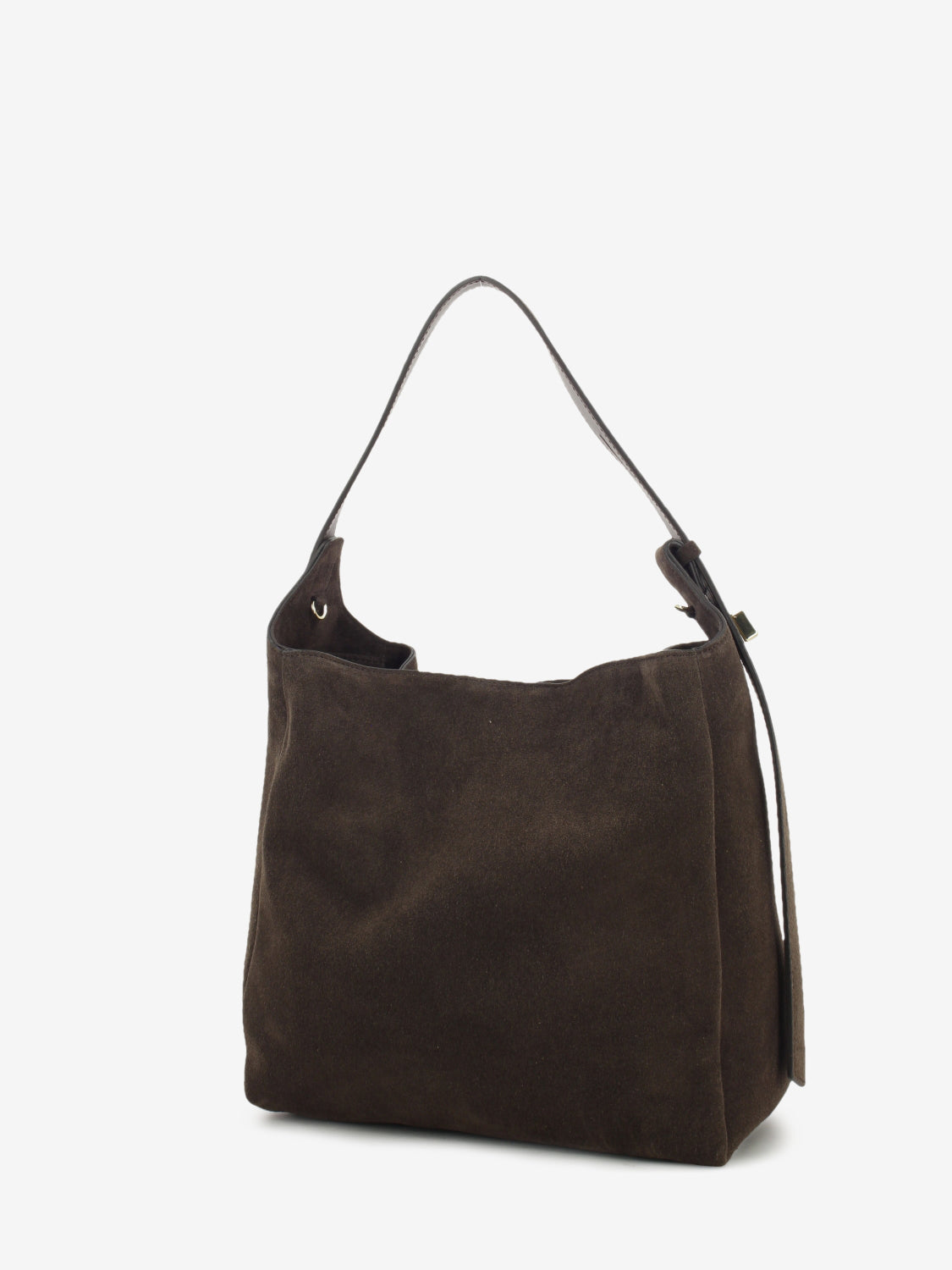 Chocolate suede bag