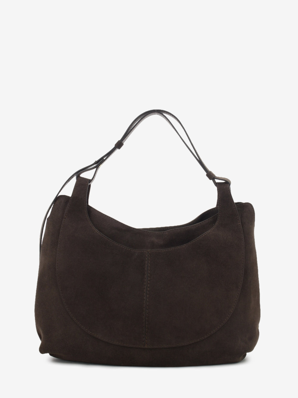 CHOCOLATE SUEDE LEATHER BAG 1.3137CA.MAR.CIOCCOL
