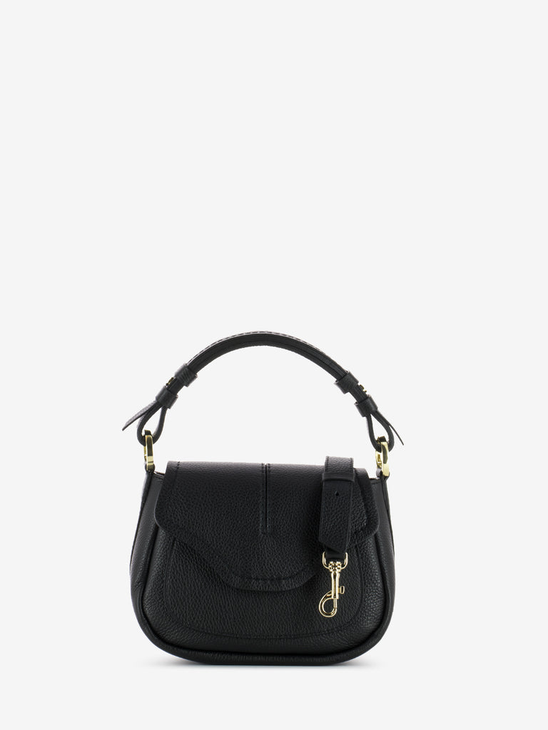 LORISTELLA - Borsa in pelle small Cecilia nero