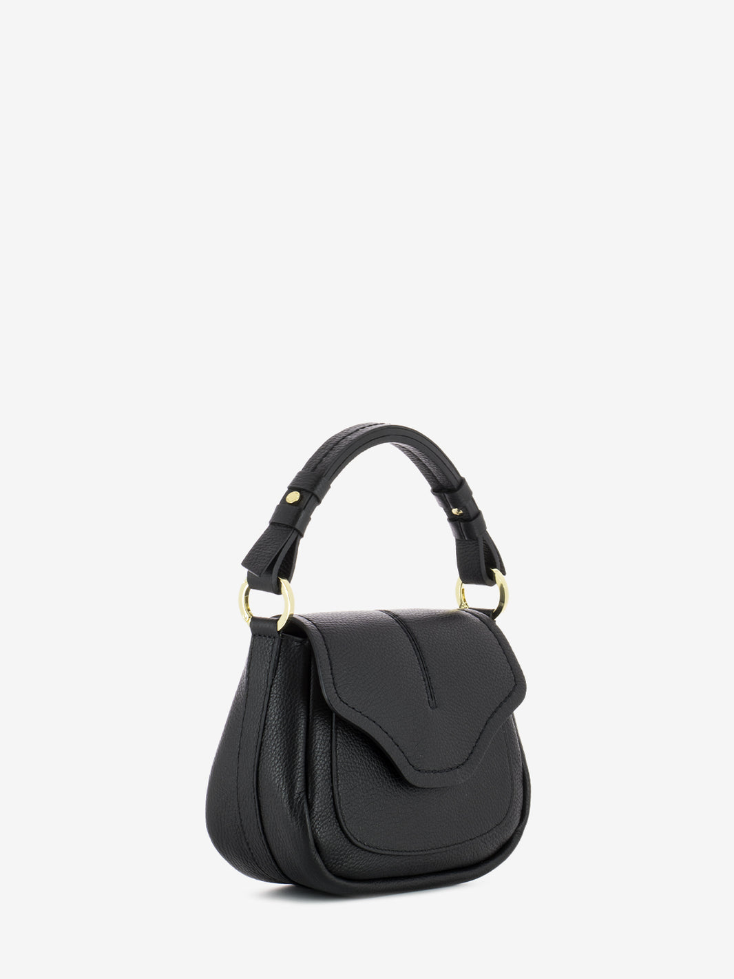 Cecilia small leather bag black
