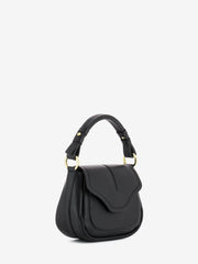 LORISTELLA - Borsa in pelle small Cecilia nero