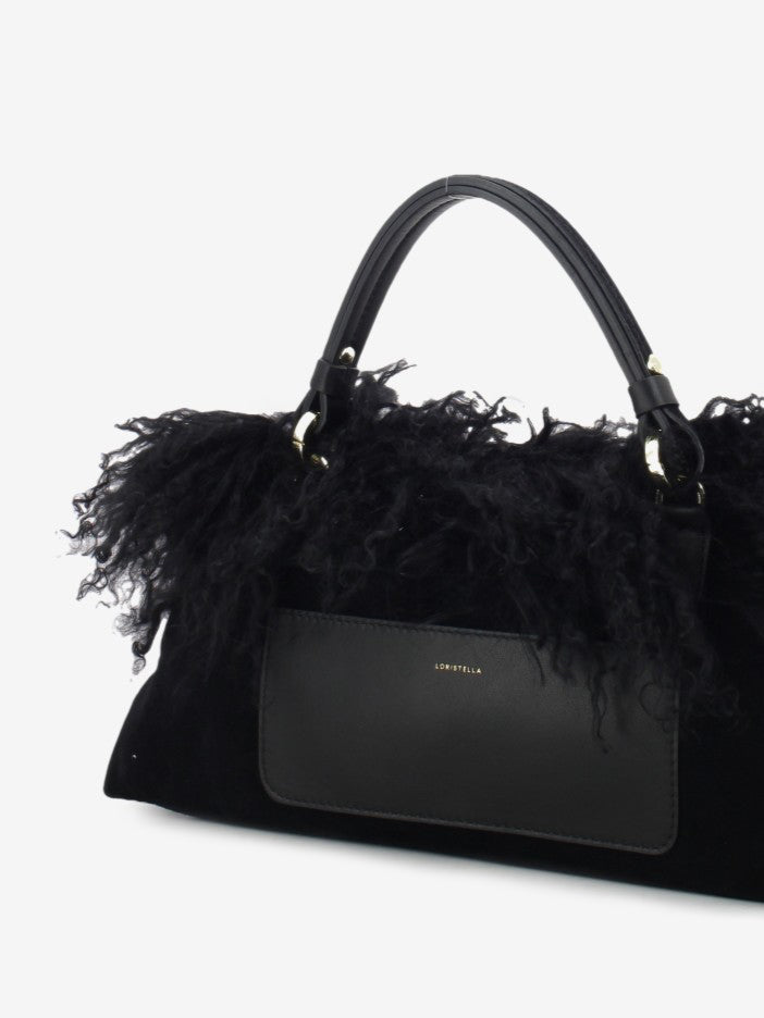 LAMB FUR BAG COL. BLACK 1.2737PL.KEND.NERO