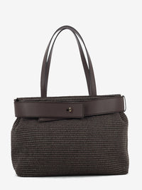 Borsa in rafia cioccolato