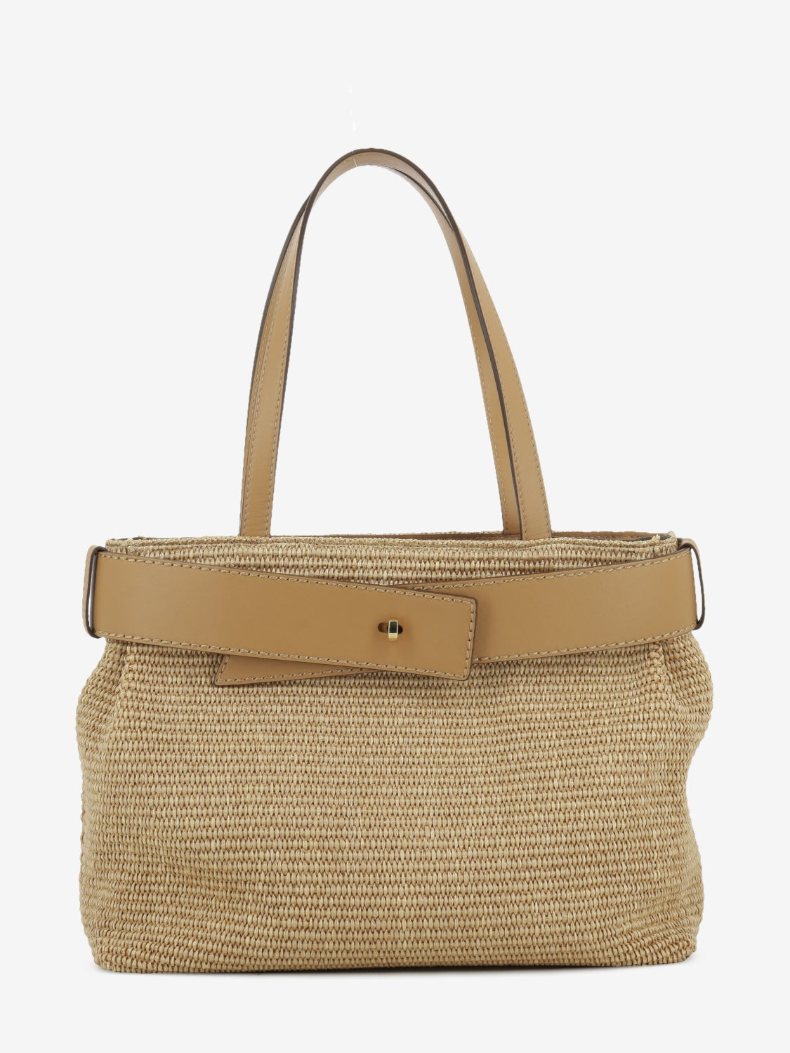 Natural raffia bag