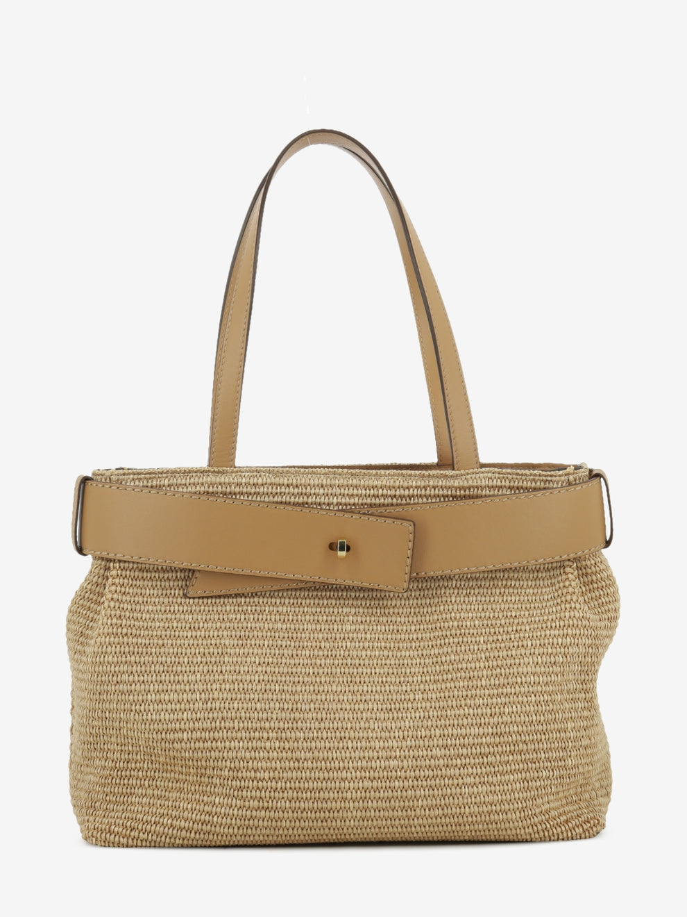 Natural raffia bag