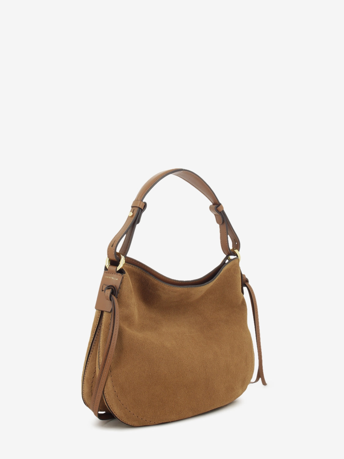 Carola cigar suede bag