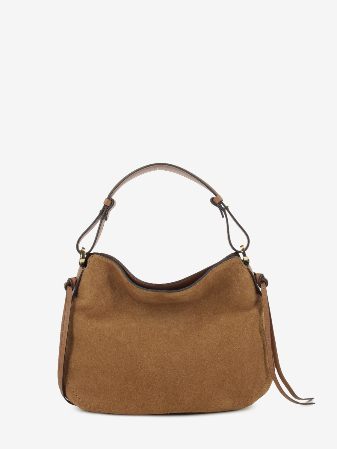 Carola cigar suede bag