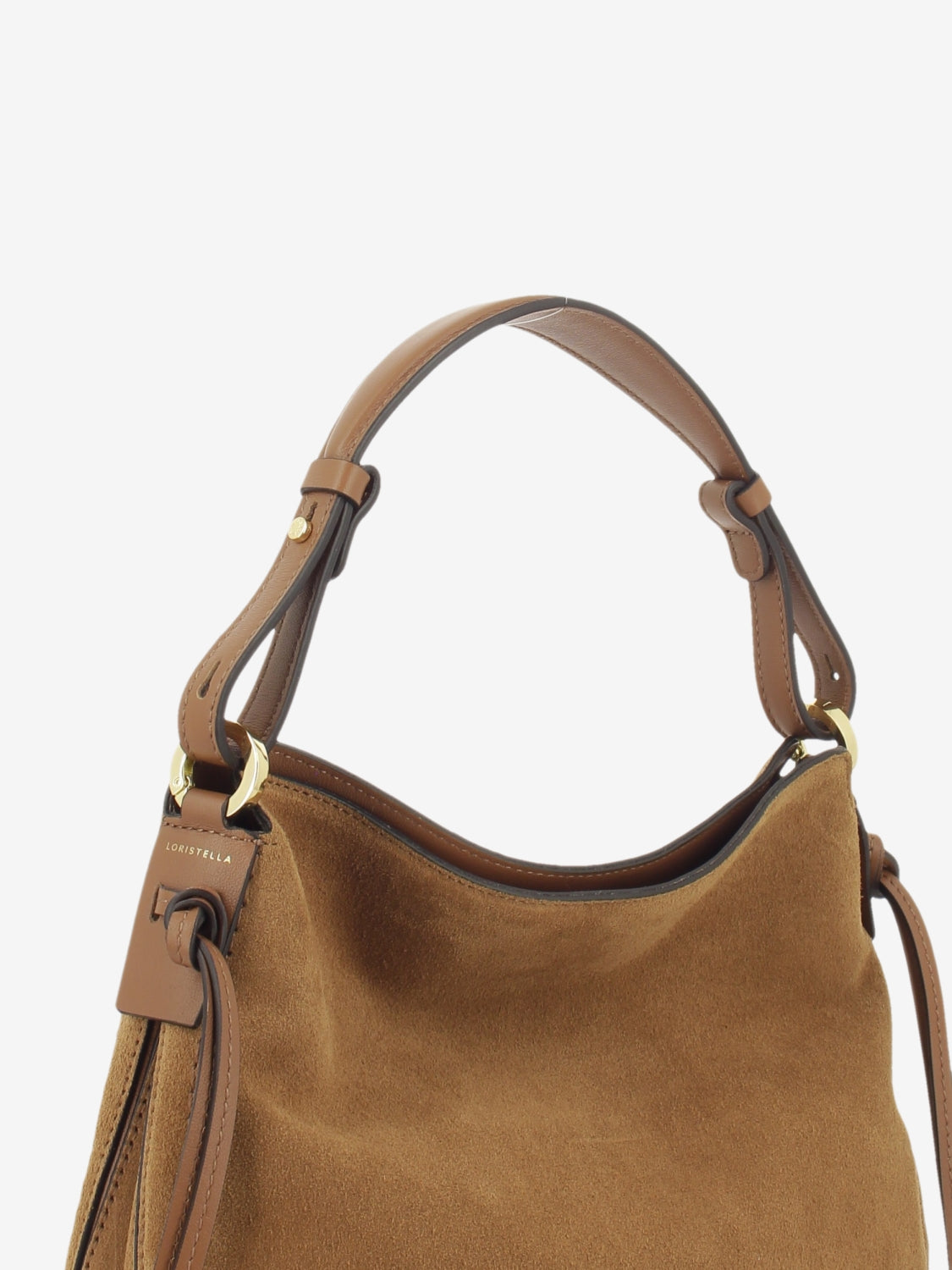 Carola cigar suede bag