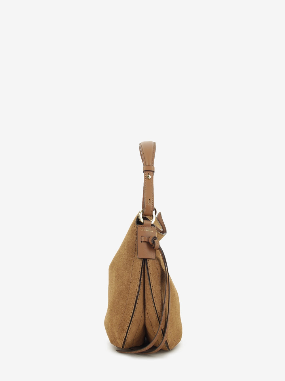 Carola cigar suede bag