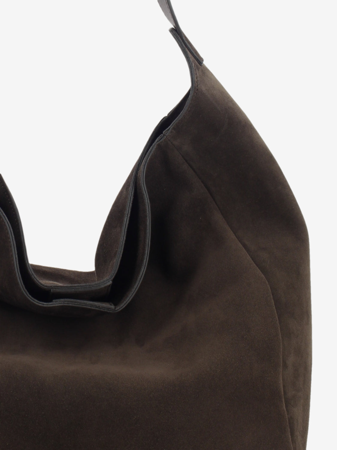 CHOCOLATE SUEDE LEATHER BAG 1.3098CA.EVA.CIOCCOL