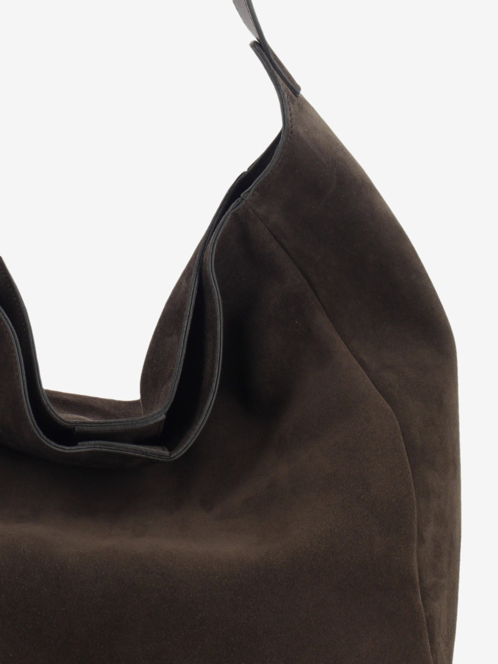 CHOCOLATE SUEDE LEATHER BAG 1.3098CA.EVA.CIOCCOL