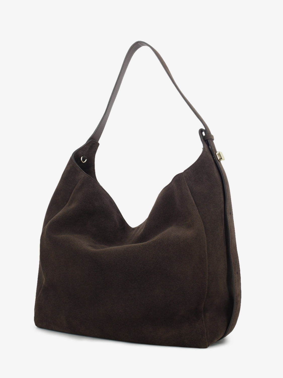 CHOCOLATE SUEDE LEATHER BAG 1.3098CA.EVA.CIOCCOL