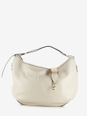 LORISTELLA - Borsa Ingrid in pelle martellata bianco