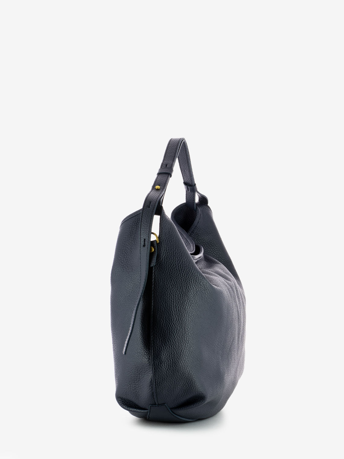 Ingrid bag in blue hammered leather