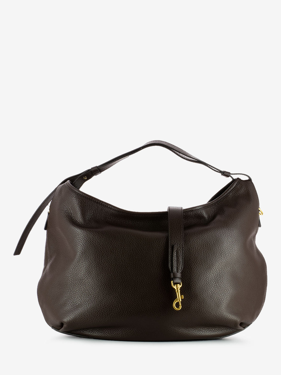Ingrid bag in hammered leather chocolate