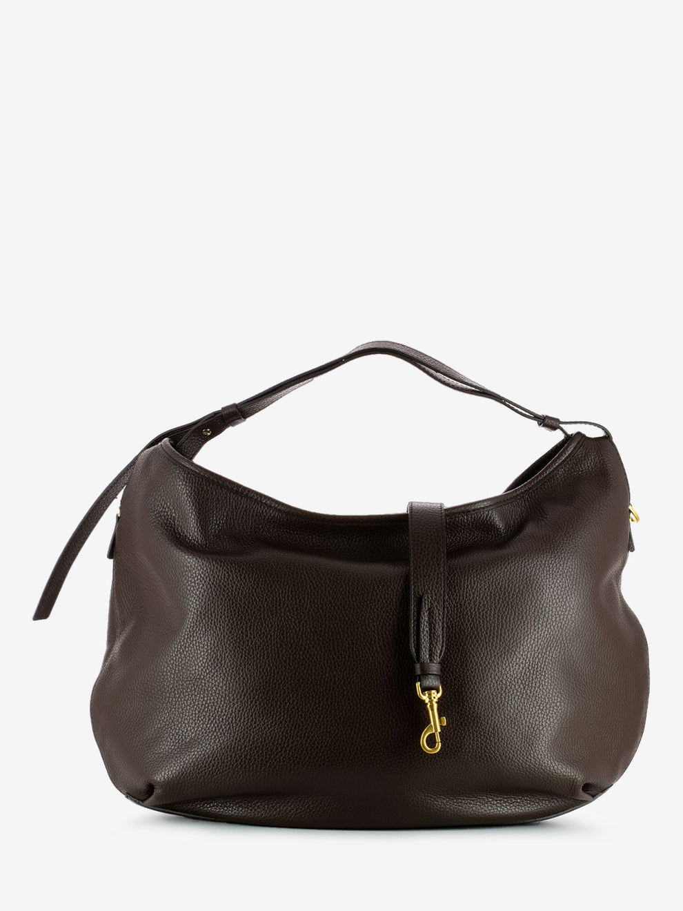 Ingrid bag in hammered leather chocolate