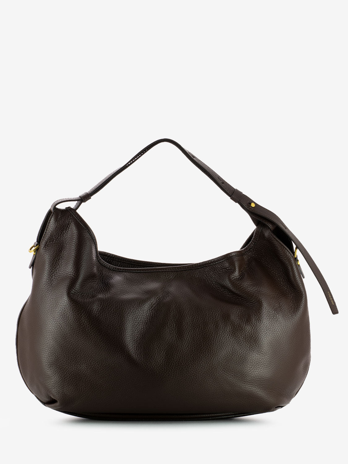 Ingrid bag in hammered leather chocolate