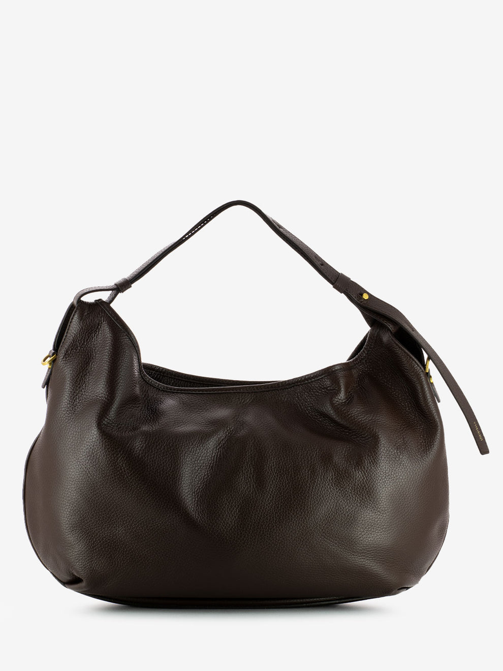 Ingrid bag in hammered leather chocolate
