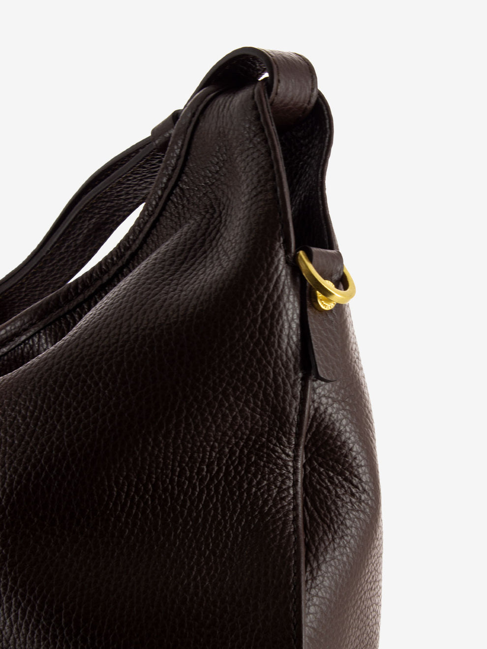 Ingrid bag in hammered leather chocolate