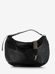 LORISTELLA - Borsa Ingrid in pelle martellata nera