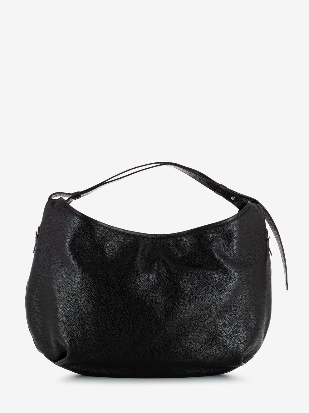 Ingrid bag in black hammered leather