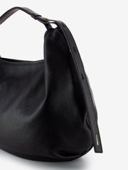 LORISTELLA - Borsa Ingrid in pelle martellata nera