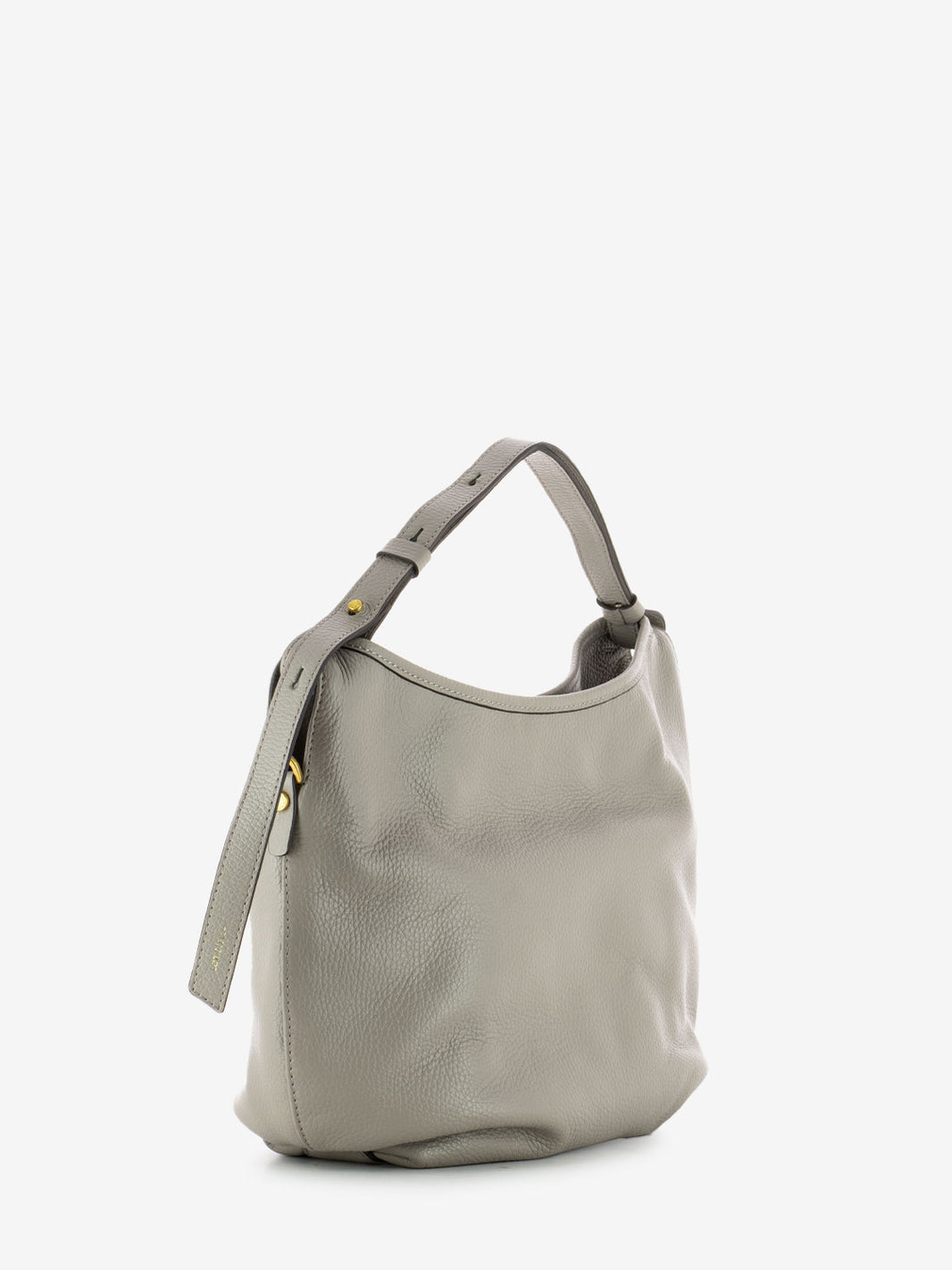 Ingrid small bag in grey hammered leather