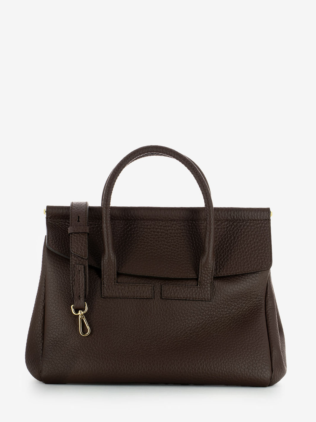 Borsa Isabella in pelle cioccolato