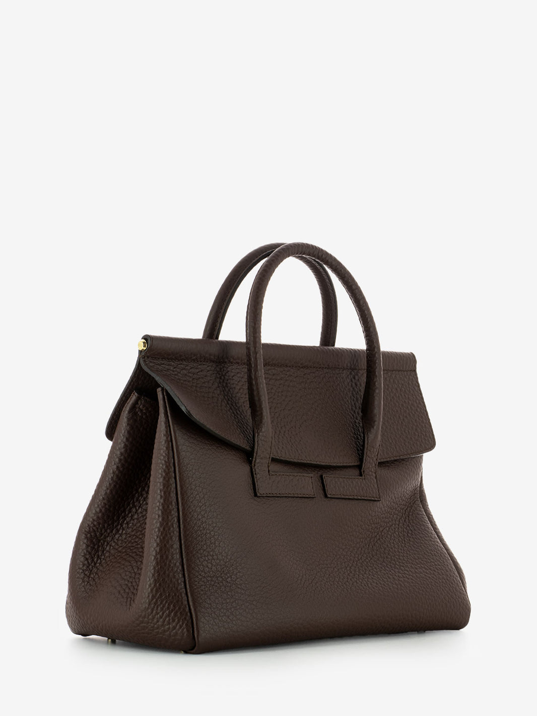 Borsa Isabella in pelle cioccolato