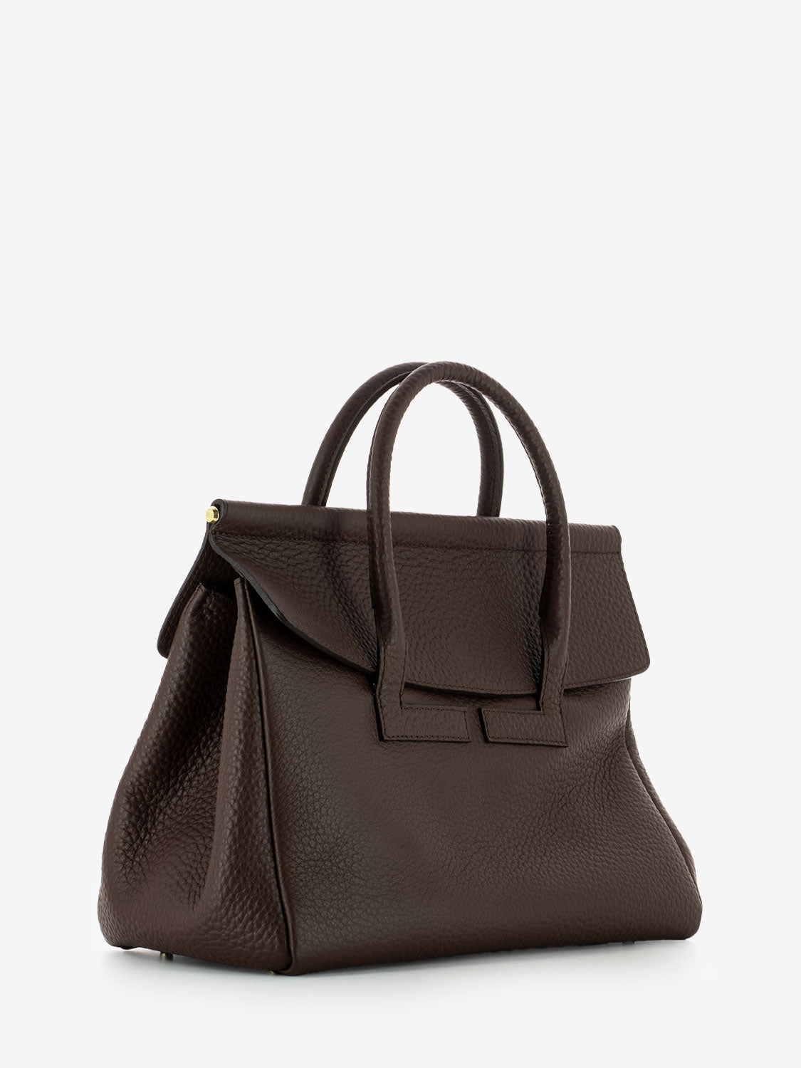 Borsa Isabella in pelle cioccolato