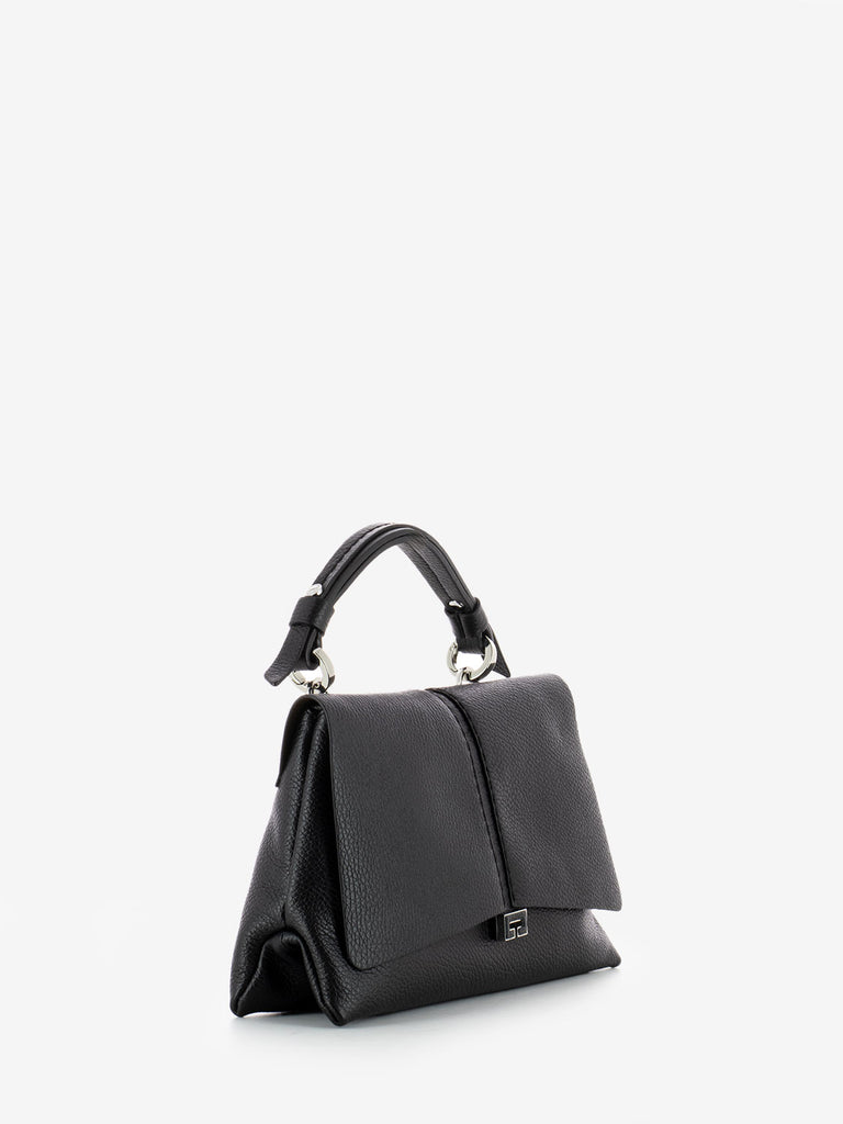 LORISTELLA - Borsa Kendall a tracolla in pelle nera