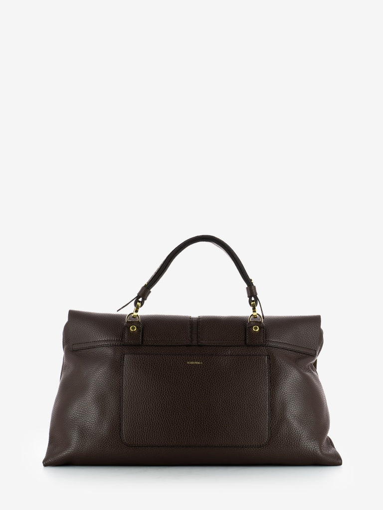 LORISTELLA - Borsa Kendall in pelle cioccolato