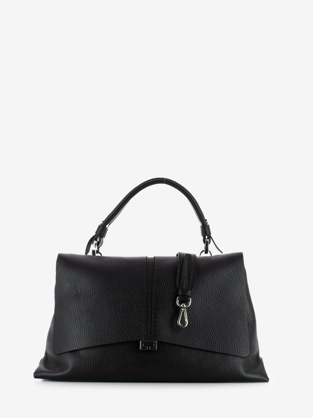 Kendall small bag in black hammered leather