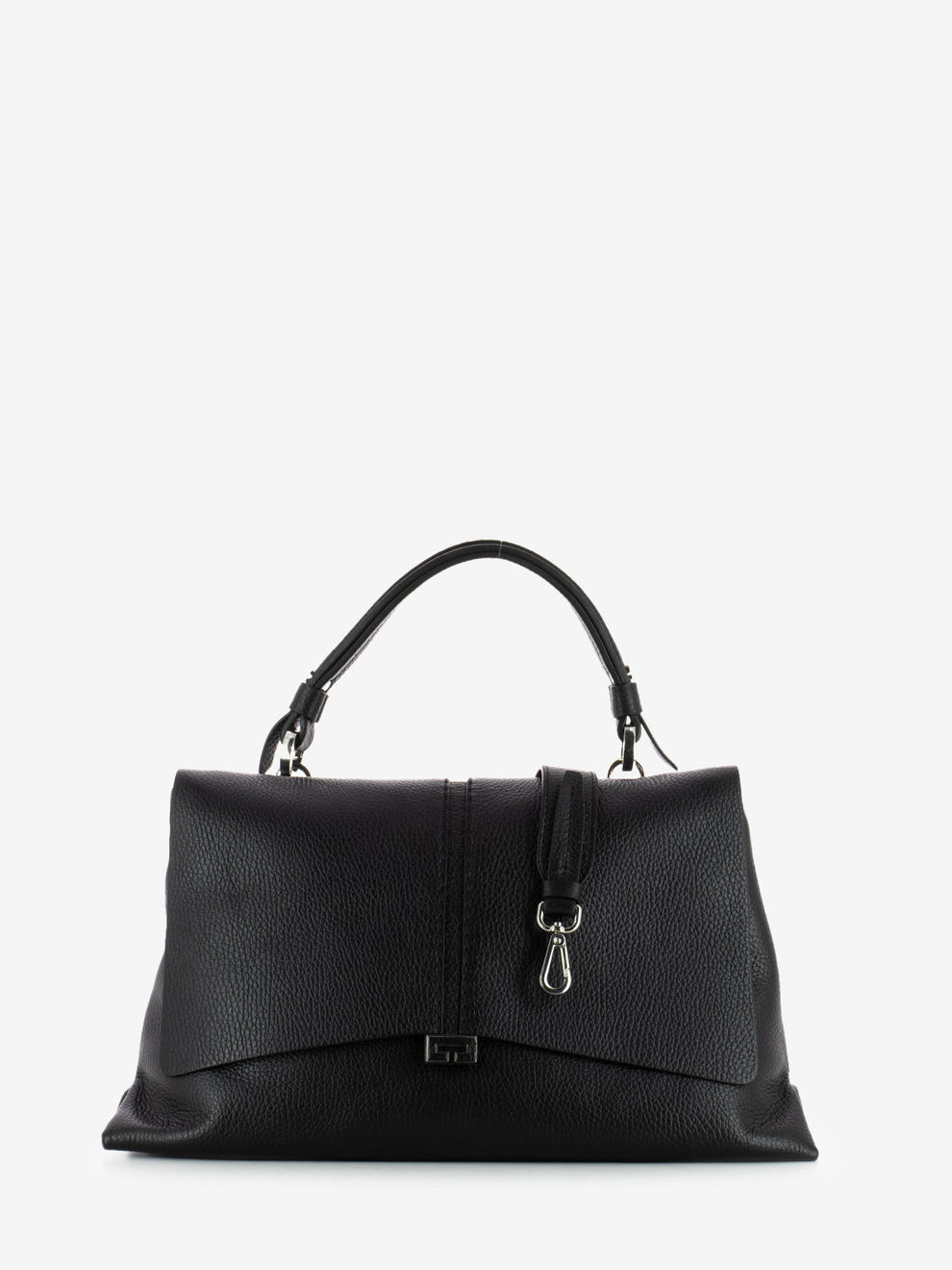 Kendall small bag in black hammered leather