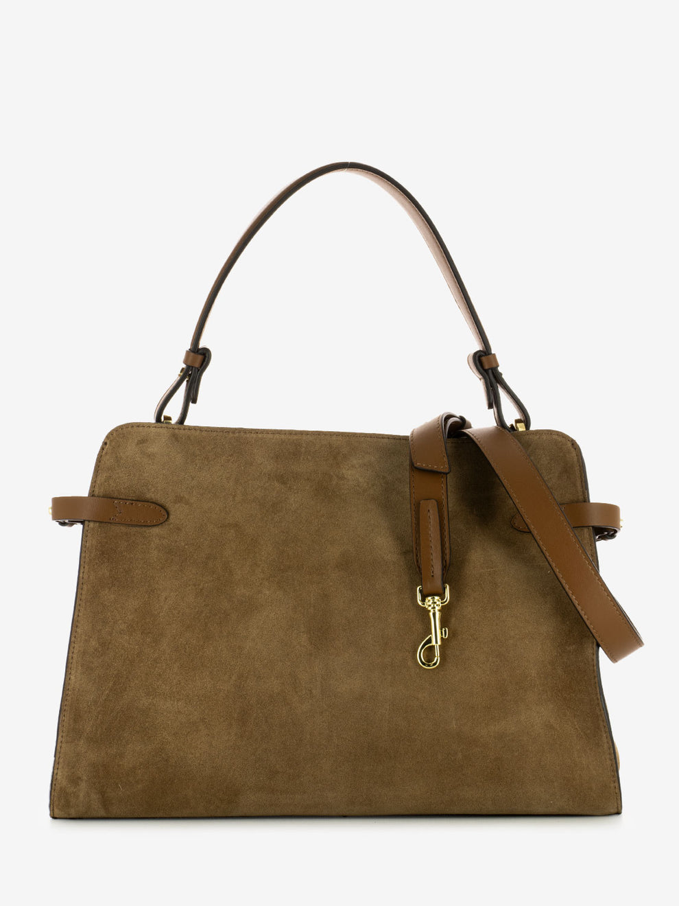 Borsa Matilda in suede cuoio
