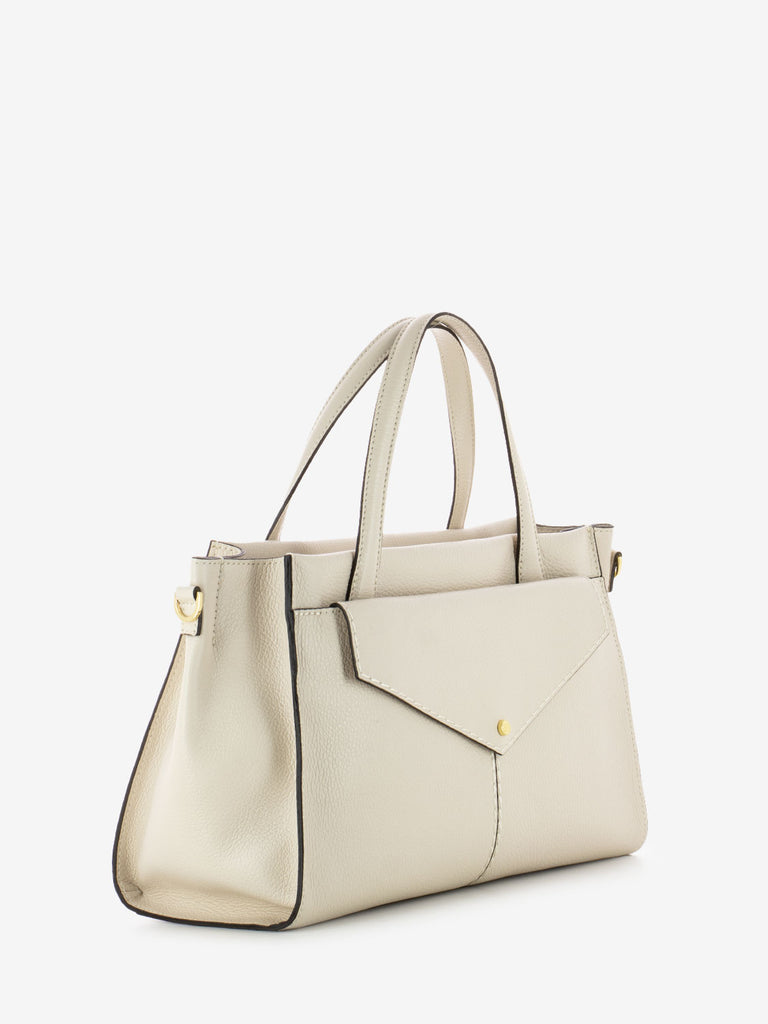 LORISTELLA - Borsa Muriel in pelle con pochette marble