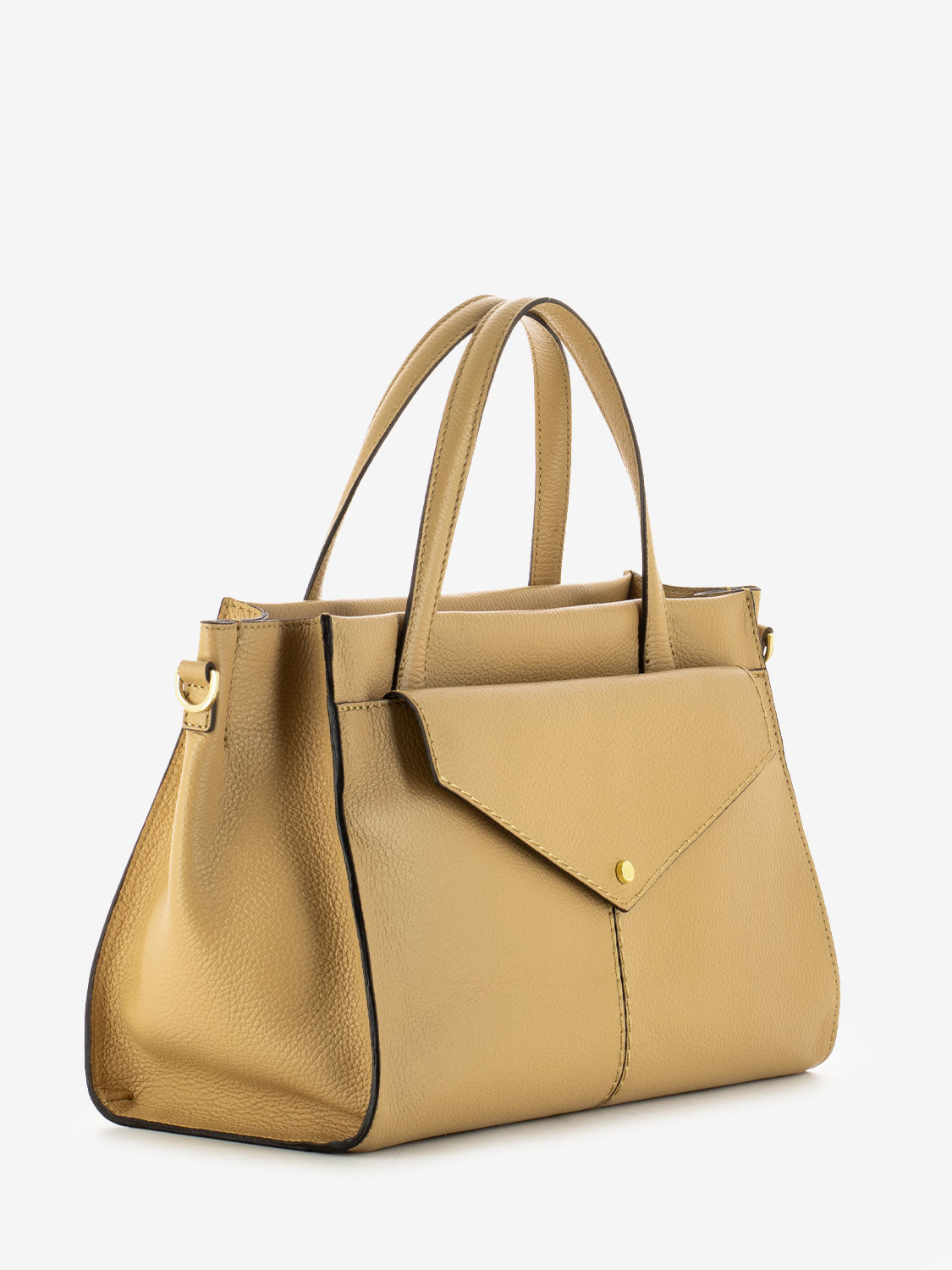 Borsa Muriel in pelle con pochette peanut