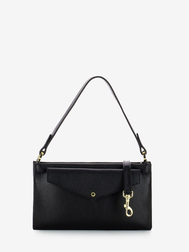 LORISTELLA - Borsa Muriel piccola in pelle nero